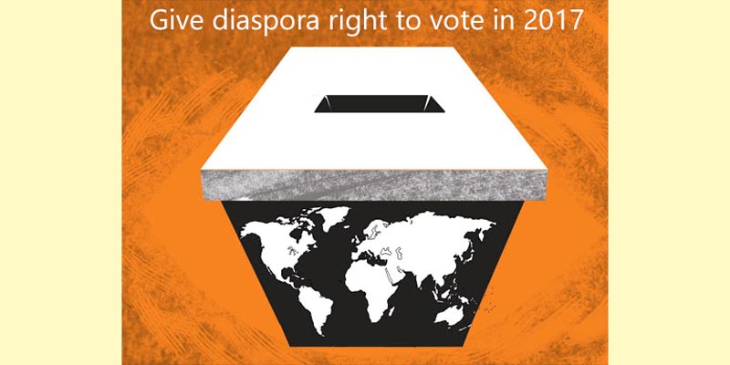 Give diaspora right to vote in 2017